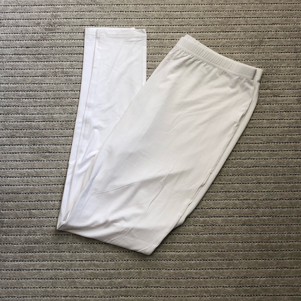 Women's White Stretch Pull-On Leggings